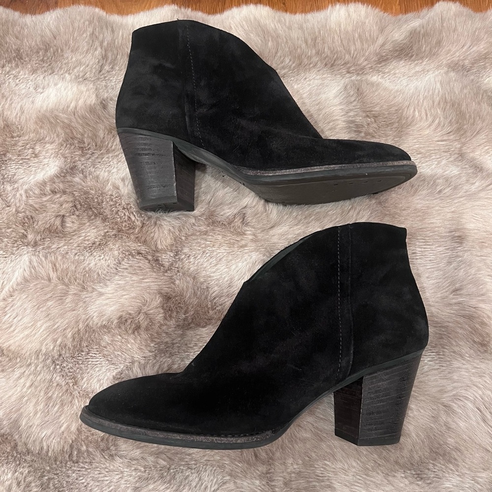 Paul Green Delgado Black Suede Ankle Boot | UK Size 7 equivalent to US 9.5